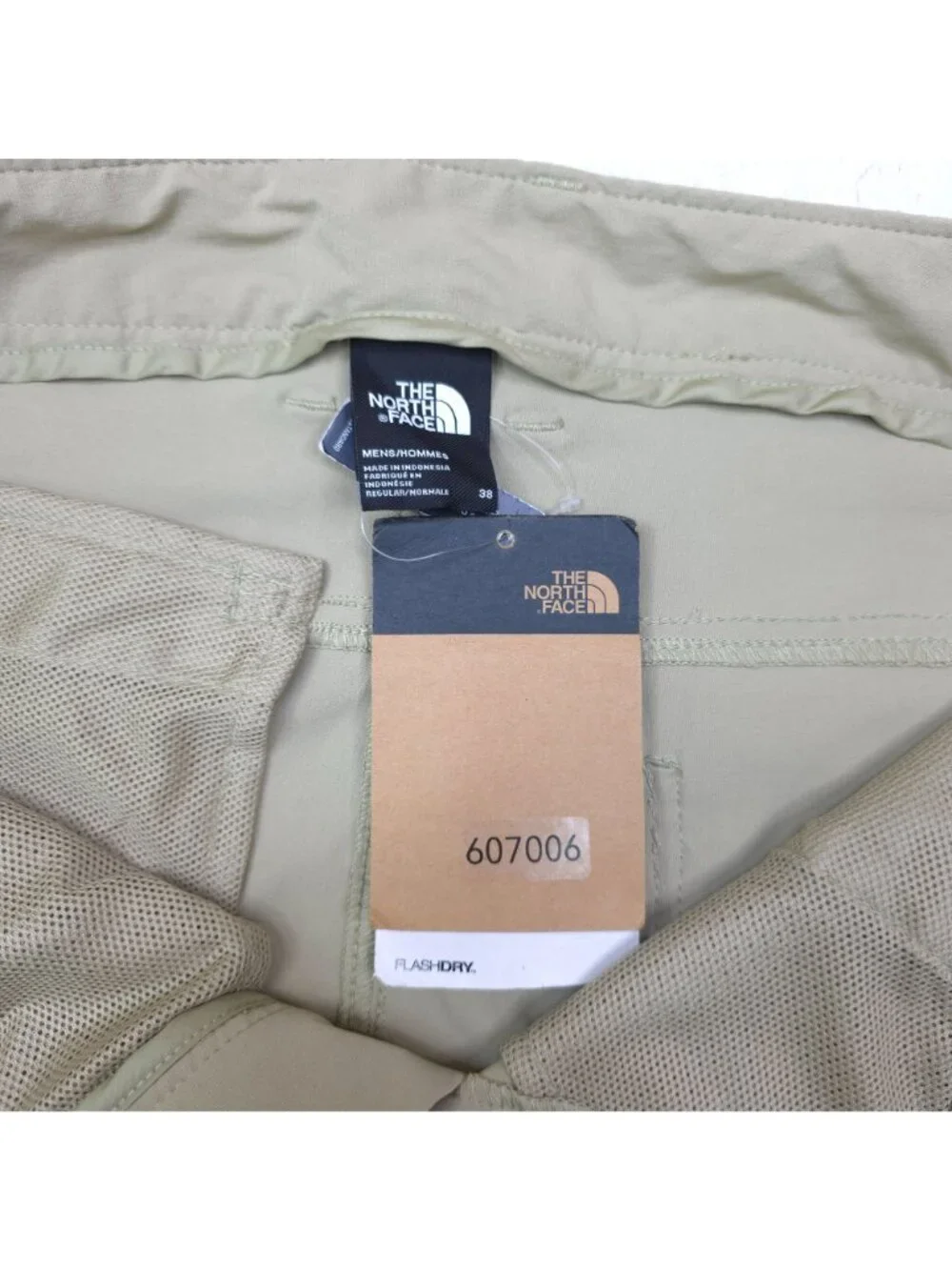 The North Face Sprag Slim Fit Beige Twill Pants With FlashDry Technology Size 38